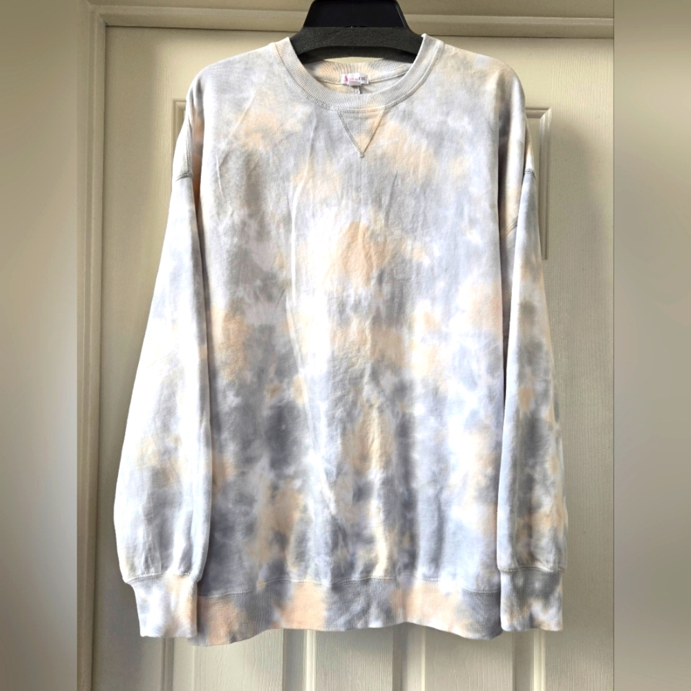 Flirtitude tie dye oversized sweatshirt NWOT medium